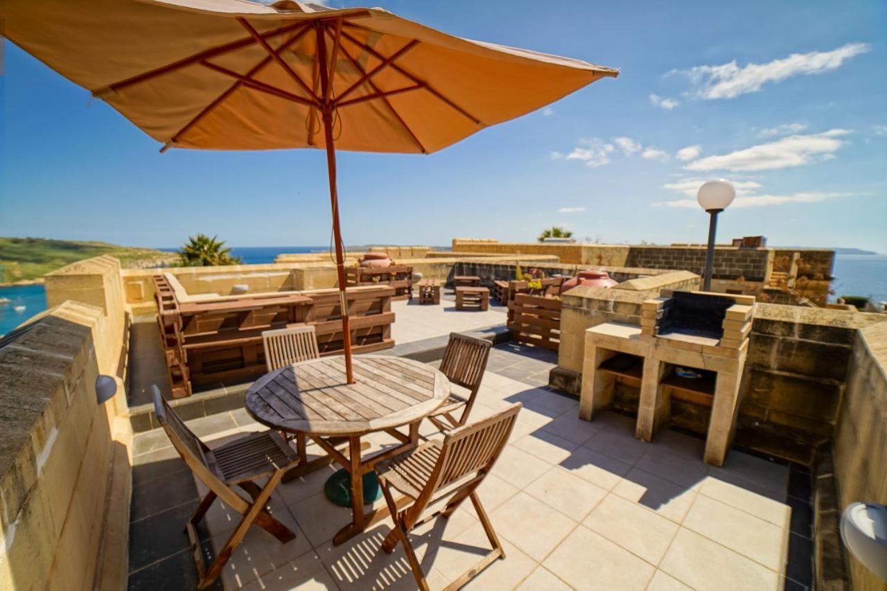 Getawaynpetto Private Duplex Maisonette With Jacuzzi Hot Tub Mgarr Buitenkant foto